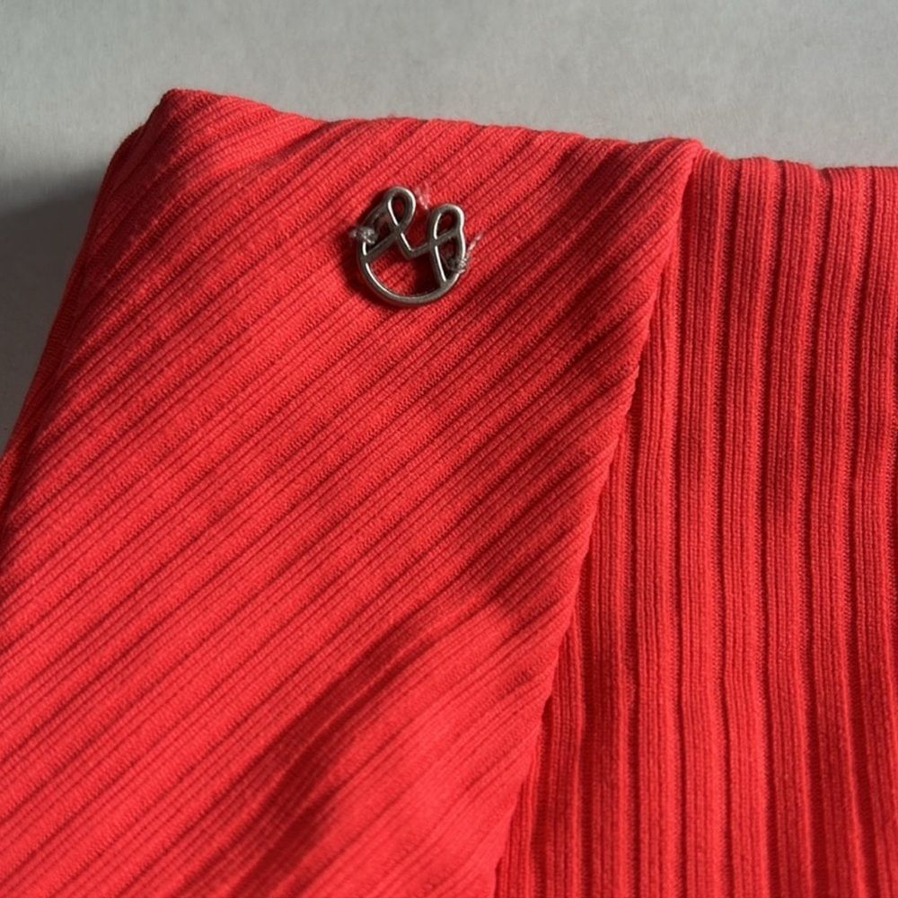 NWOT MAAJI High Waist Reversible Bardot Bikini Bottom in Tropical Cayenne Sz L - Picture 6 of 6